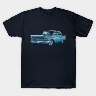 Blue Majesty: 1960s Chevy Impala T-Shirt